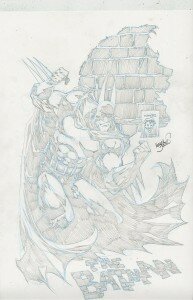 Kelley Jones - Batman commission pencils